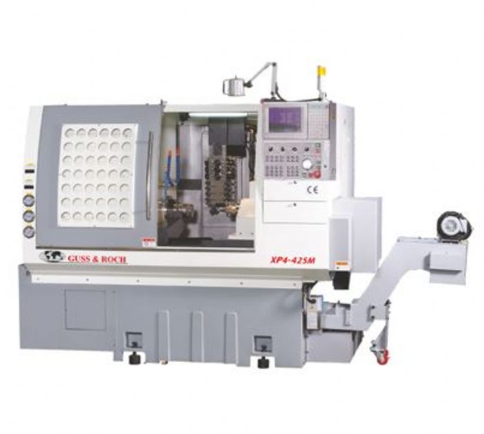 Centro de torneado horizontal cnc gang-tool de 6 ejes